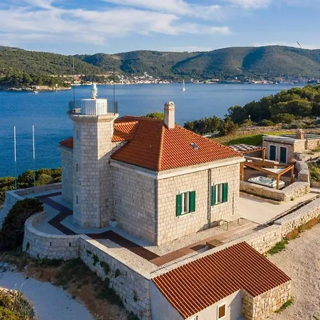 Luxury Seafront Lighthouse Ligero On Host Island - Island Villa Vis